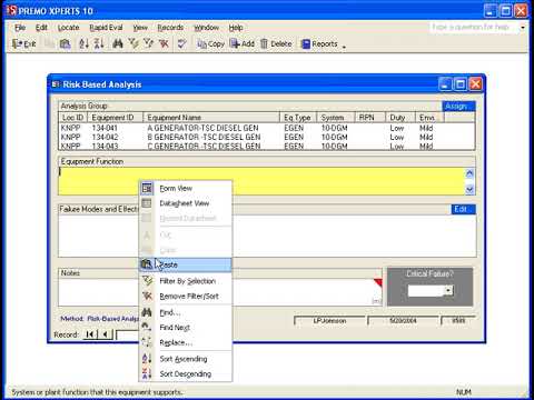 PREMO XPERTS - Risk Based Analysis